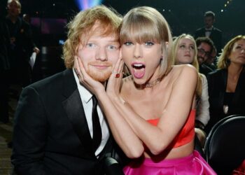 Ed Sheeran shares clip of him re-recording Taylor Swift Red duet