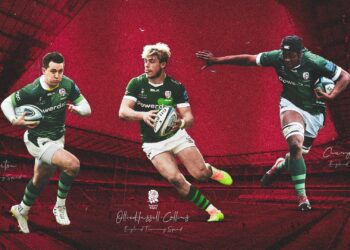 London Irish trio Ollie Hassell-Collins, Chunya Munga and Tom Parton have been included in Eddie Jones’ England training squad. Photo: Twitter @londonirish