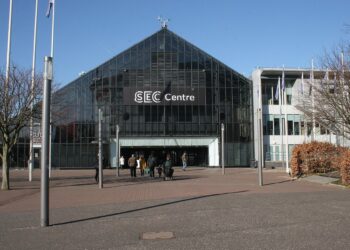The SEC conference centre in Glasgow where COP26 will take place. Photo credit: Richard Sutcliffe via Wikipedia
