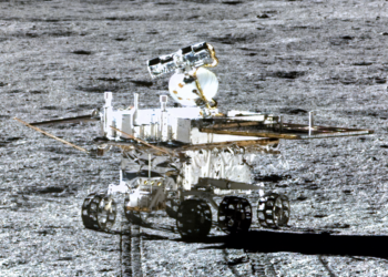China’s Yutu-2 rover on the lunar surface in 2019. Photo credit: CSNA/Siyu Zhang/Kevin M. Gill via Wikipedia